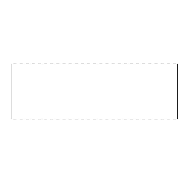 Intravenous Bag Label, Thermal Perfcut 1"x3" White w/ blk bar, 1" Core